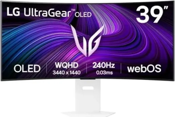 LG 39GX90SA-W pantalla para PC 99,1 cm (39") 3440 x 1440 Pixeles Wide Quad HD OLED Blanco