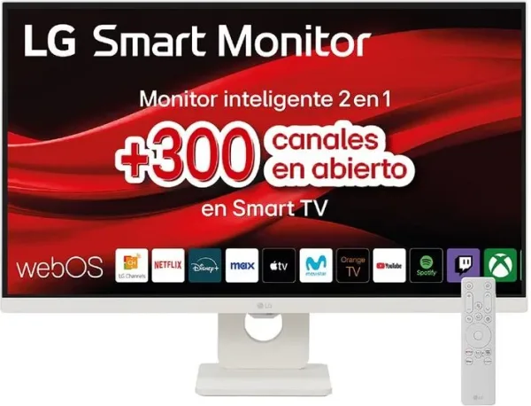 Monitor Lg 27U731Sa-W - Monitor Myview 27", Panel IPS, (3840 X 2160), 60Hz, 5Ms (Gtg), Webos 24, Dci-P3 90%, Ajuste en Inclinacion, Blanco