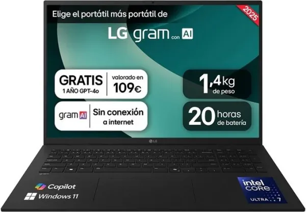 LG 17Z90T-G.AD88B Ultra7-255H 32GB 1TB W11H 17"