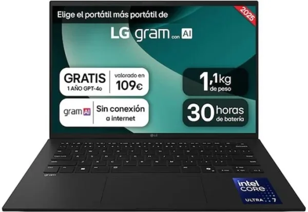 LG 14Z90T-G.AD8BB Ultra7-255H 32GB 2TB W11H 14"