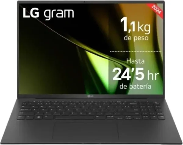 Portátil LG Gram 16Z90T-G.AD88B Intel Core Ultra 7-255H/ 32GB/ 1TB SSD/ 16"/ Win11