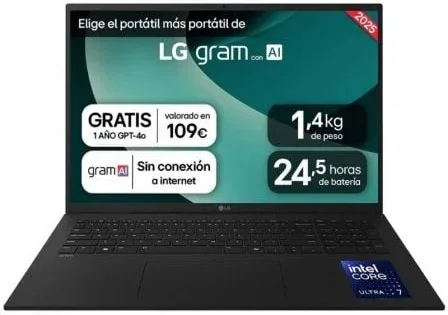 Portatil Lg Gram U7-258V 32GB 1TB 17"Wqxga W11H