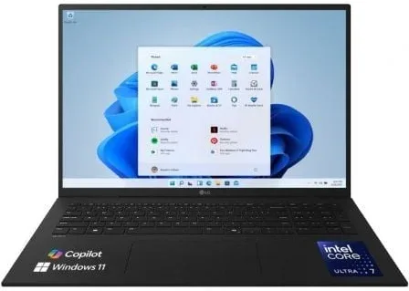 Portátil LG Gram 17Z90T-V.AP88B Intel Core Ultra 7-255H/ 32GB/ 1TB SSD/ 17"/ Win11 Pro