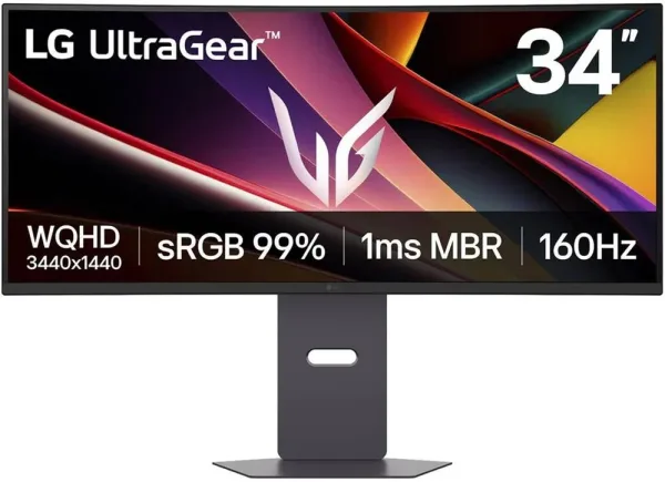 LG 34G600A-B  Monitor34"WQHD 160h 1m DP HDMI AA cu