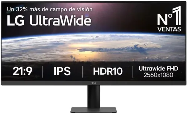 LG 34U511A-B  Monitor 34" WFHD 1ms LED IPS Negro