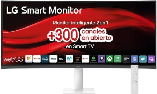 Monitor curvo smart 32 pulgadas lg 34u601sa - w WQHD 100hz