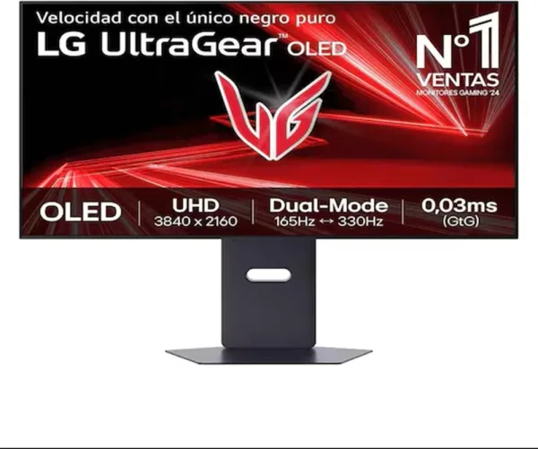 Monitor Gaming Ultrapanorámico LG UltraGear 32GX850A-B 32"/ 4K/ 0.03ms/ 330Hz/ OLED/ Regulable en Altura/ Negro
