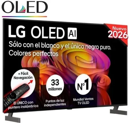 Televisor LG OLED AI B6 OLED55B6ELC 55"/ Ultra HD 4K/ Smart TV/ WiFi