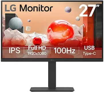 Lg Monitor, 27" IPS Full HD (1920X1080), 100Hz, Tiempo de Respuesta 5Ms (Gtg) Modo Lectura y Flicker Safe, HDMI