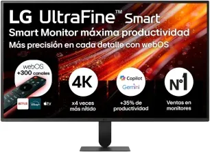 Monitor Lg 31,5", Panel Va, Tasa de Refresco 60Hz, Tiempo de Respuesta 5Ms (Gtg) Resolucion UHD (3840X2160) Webos26, HDMI