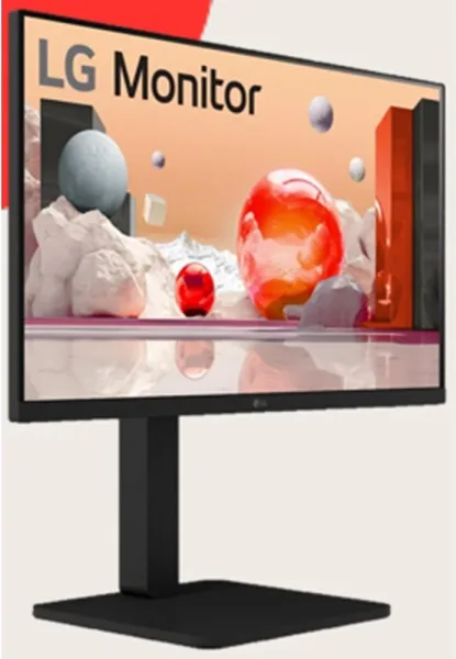 Monitor Lg 27" 27Ba65Qb-T: Panel IPS, Resolución QHD, 100 Hz, 5 Ms, Hdr10, USB-C 65 W, Ajuste Ergonómico.