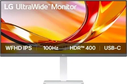 Monitor Profesional Ultrapanorámico LG 34BF550B-W 34"/ WFHD/ Multimedia/ Regulable en altura/ Blanco