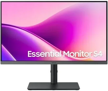 Monitor Profesional Samsung Essential Monitor S4 S43UF S24F434UAU/ 24"/ Full HD/ Regulable en altura/ Negro