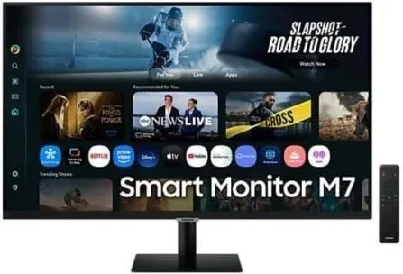 Smart Monitor Samsung M7 S32FM700UU 32"/ 4K/ Multimedia/ Smart TV/ Negro