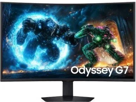 Monitor Gaming Curvo Samsung Odyssey G7 G75F 37"/ 4K/ 1ms/ 165Hz/ VA/ Regulable en altura/ Negro