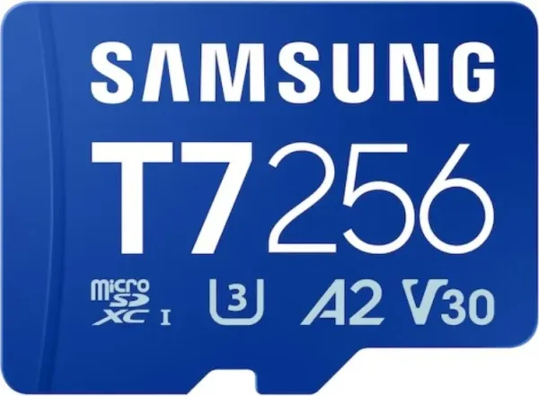 Samsung Micro SDXC T7 256GB clase10 U3 V30 A2