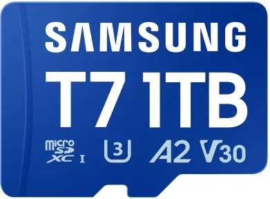 Samsung Micro SDXC T7 1TB clase10 U3 V30 A2