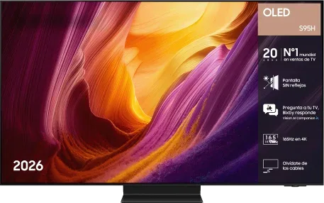 Samsung TV 65" OLED S95H 4K SIN reflejos Vision AI Smart TV 2026