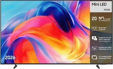 Televisor Samsung Mini LED M72H 43"/ Ultra HD 4K/ Smart TV/ WiFi