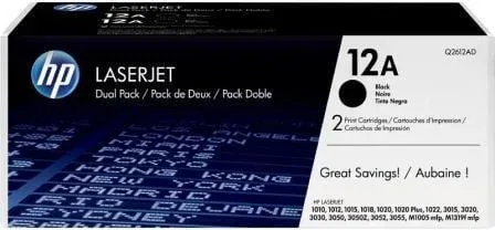 Tóner Original HP nº12A Multipack/ 2x Negro