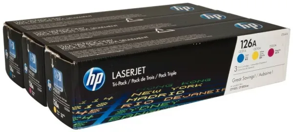 Toner 126A Pack (x3) colores CMY (1000 pág.)