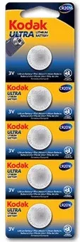 Blister pilas kodak boton litio ultra 2016 blister carton perforado -  5 pilas