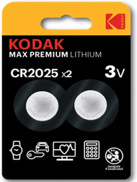 Blister pilas kodak boton litio ultra cr 2025 blister grade 2 pilas