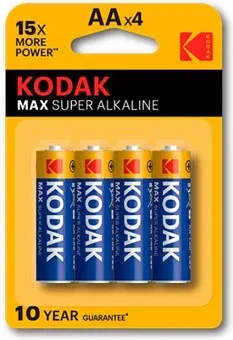 Blister pilas kodak alcalina max aa lr6 1.5v -  blister blister 4 pilas