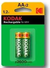 Blister pilas kodak recargables ni - mh aa lr6 2600 mah - blister 2 pilas
