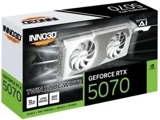 Tarjeta Gráfica Inno3D RTX 5070 Twin X2 Oc White 12GB