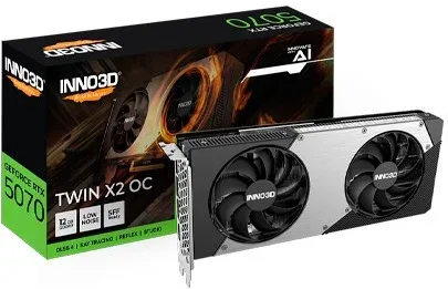 Tarjeta Gráfica Inno3D RTX 5070 Twin X2 Oc 12GB