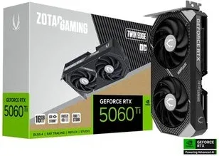 Tarjeta Gráfica Zotac RTX 5060Ti 16GB Twin Edge Oc Gddr7
