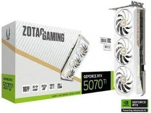 Tarjeta Gráfica Zotac RTX 5070 Ti Solid Core Oc 16GB White