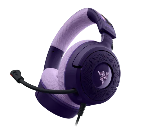 Razer Kraken V4 X – Espeon & Umbreon Edition Auriculares Alámbrico Diadema Juego USB Type-C / USB Type-A Púrpura, Negro