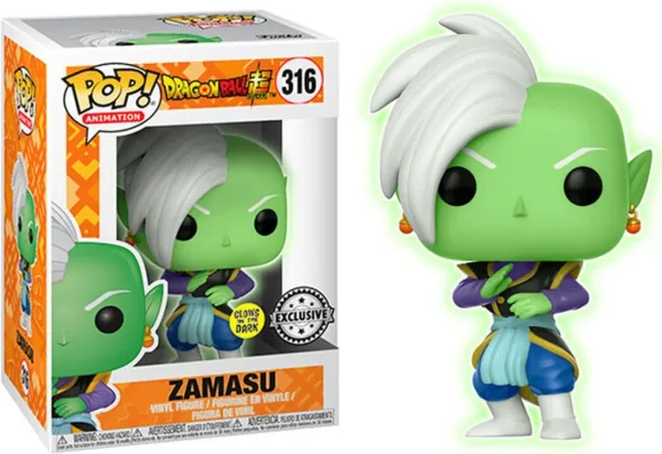 Funko pop dragon ball super zamasu glow in the dark brillo en la oscuridad exclusivo 26634