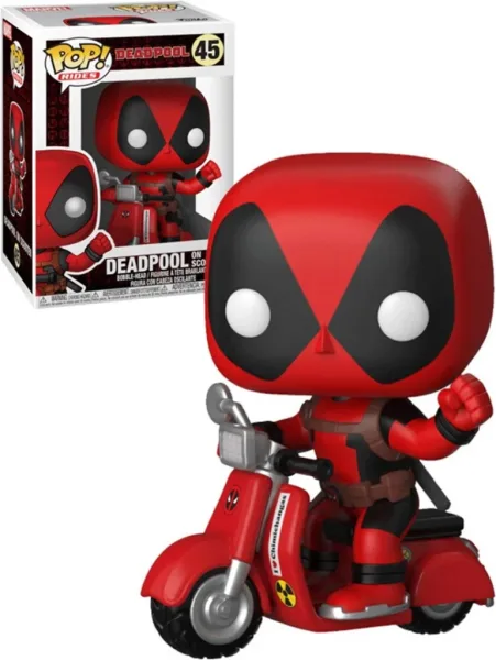 Funko pop rides marvel deadpool con scooter 30969