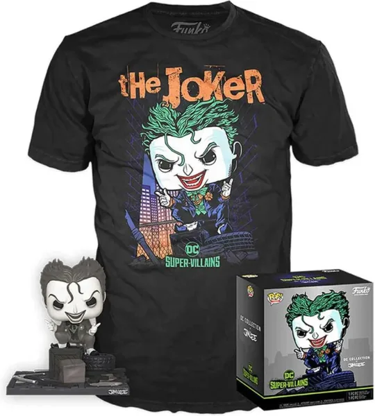 Funko pop DC comics DC jim lee joker + camiseta talla s