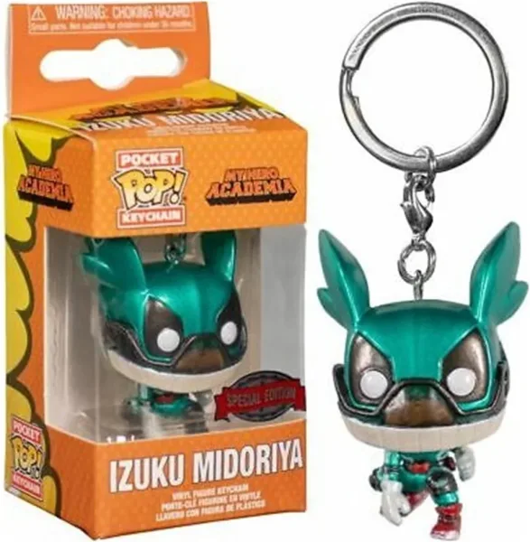 Funko pop keychain llavero my hero academia izuku midoriya efecto metalico edicion especial 46082