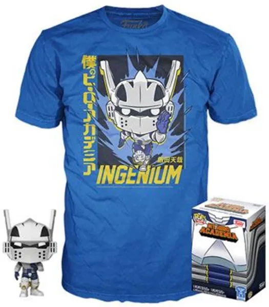 Pop & tee my hero academia tenya iida ingenium (full mech suit) funko + camiseta talla xl