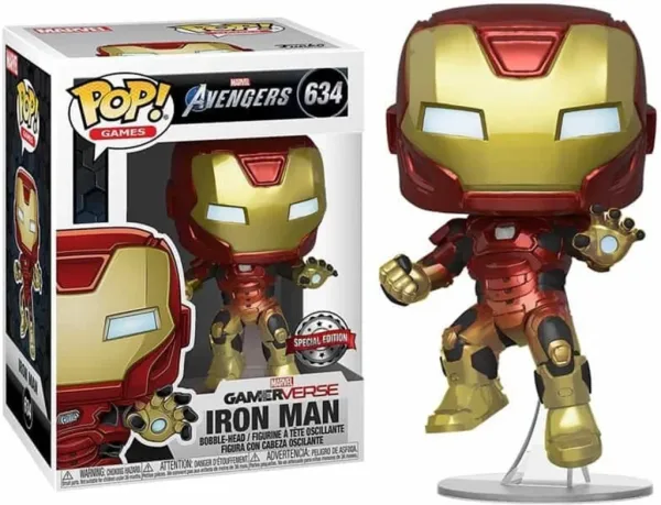 Funko pop marvel avengers gamerverse iron man edicion especial 47817