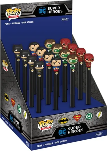 Funko pop pen topper boligrafo DC comics 1 unidad aleatoria batman superman linterna verde flash 48657
