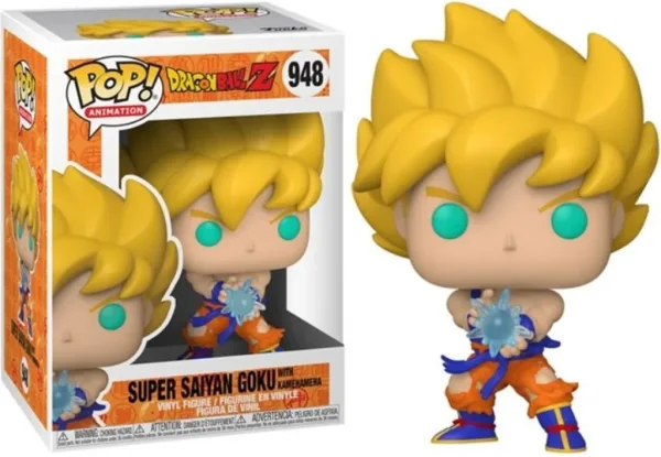 Funko pop dragon ball z super saiyan goku con kamehameha 48660