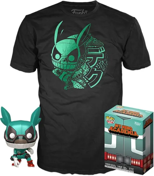 Pop & tee my hero academia deku funko + camiseta talla m