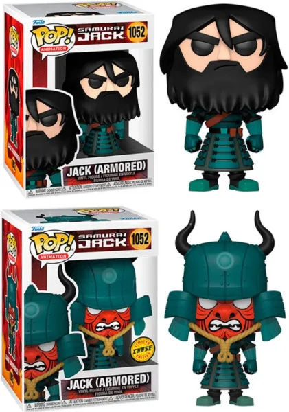 Funko pop animacion samurai jack jack con armadura opcion chase 49276