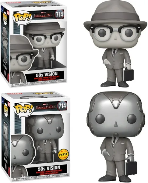 Funko pop marvel wandavision vision 50s b&w chase