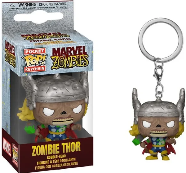 Funko pop keychain llavero marvel thor zombie 54426