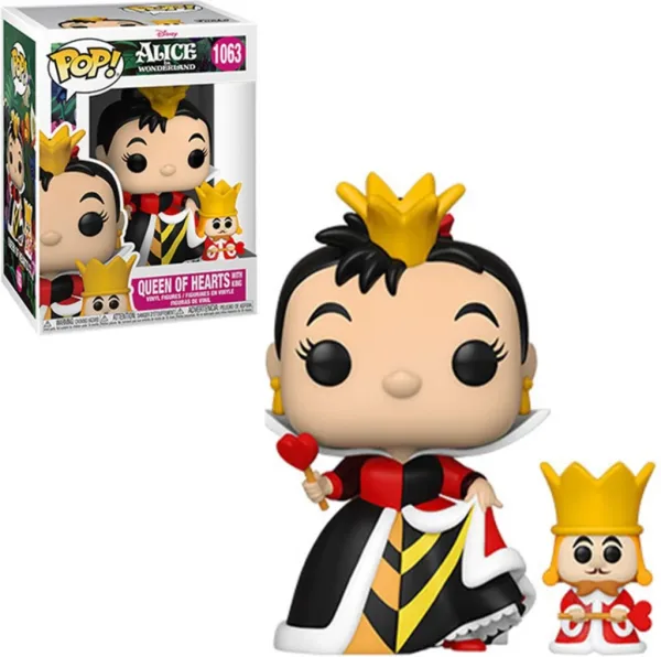 Funko pop disney alicia en el pais de las maravillas 70th reina de corazones con rey 55740