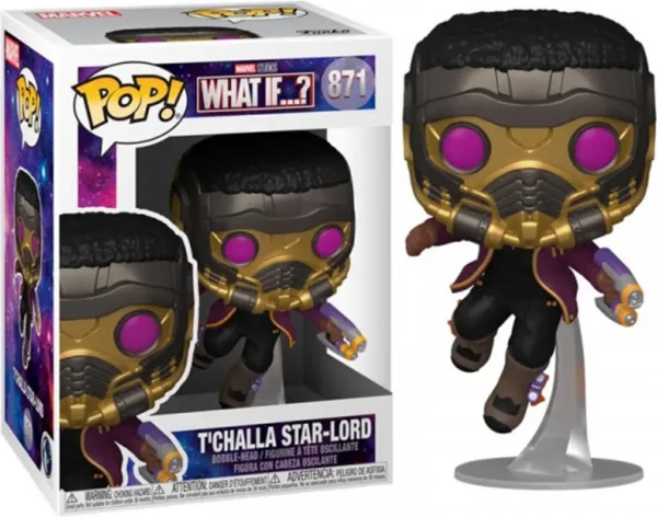 Funko pop marvel what if tchalla star lord 55812