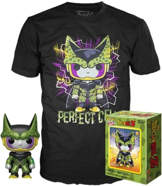 Funko pop dragon ball z celula perfecto + camiseta talla aleatoria ut - 56669