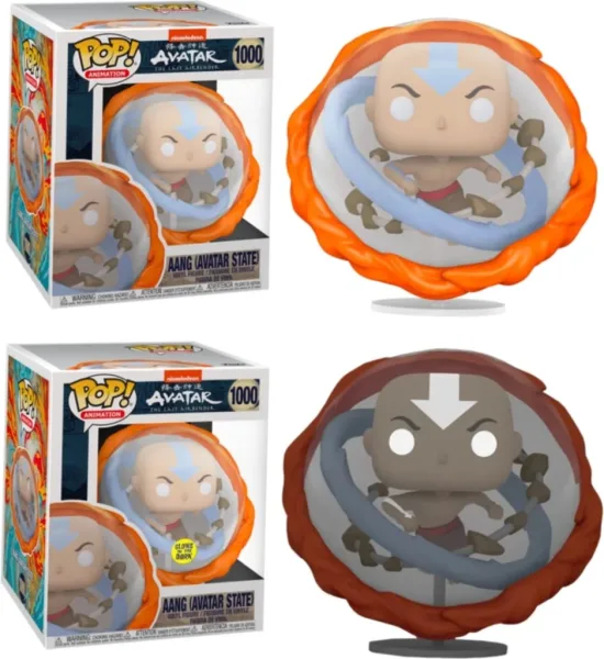 Funko pop animacion avatar the last airbender la leyenda de aang todos los elementos glow in the dark brillo en la oscuridad edicion especial exclusivo 56969